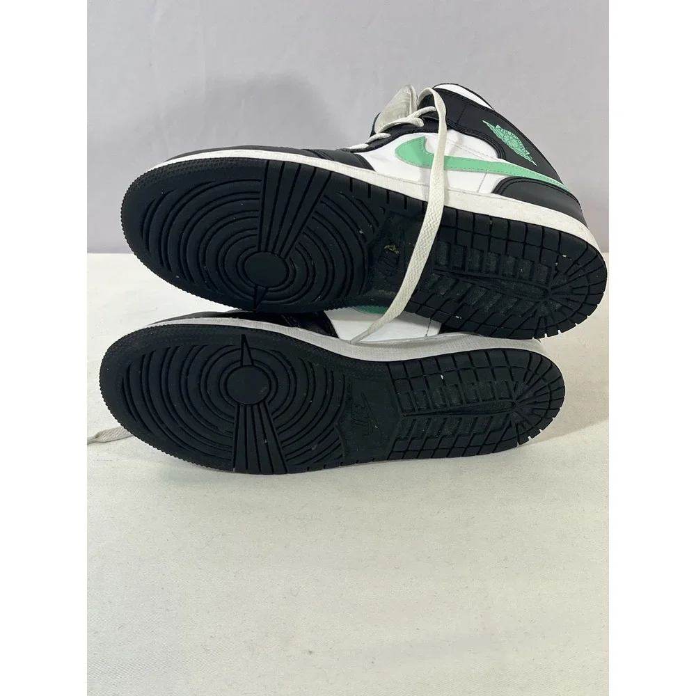 Nike Air Jordan 1 Mid White Green Glow Black DQ8423-103 Size‎ 6